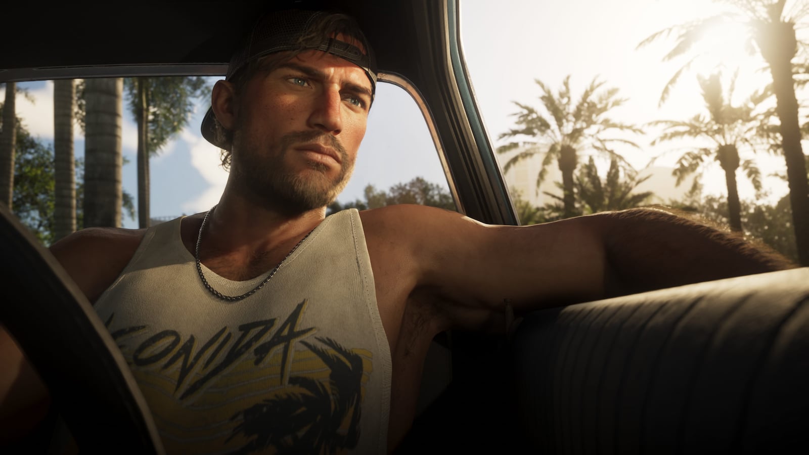 Jason Duval motosiklette — GTA 6 resmî ekran görüntüsü