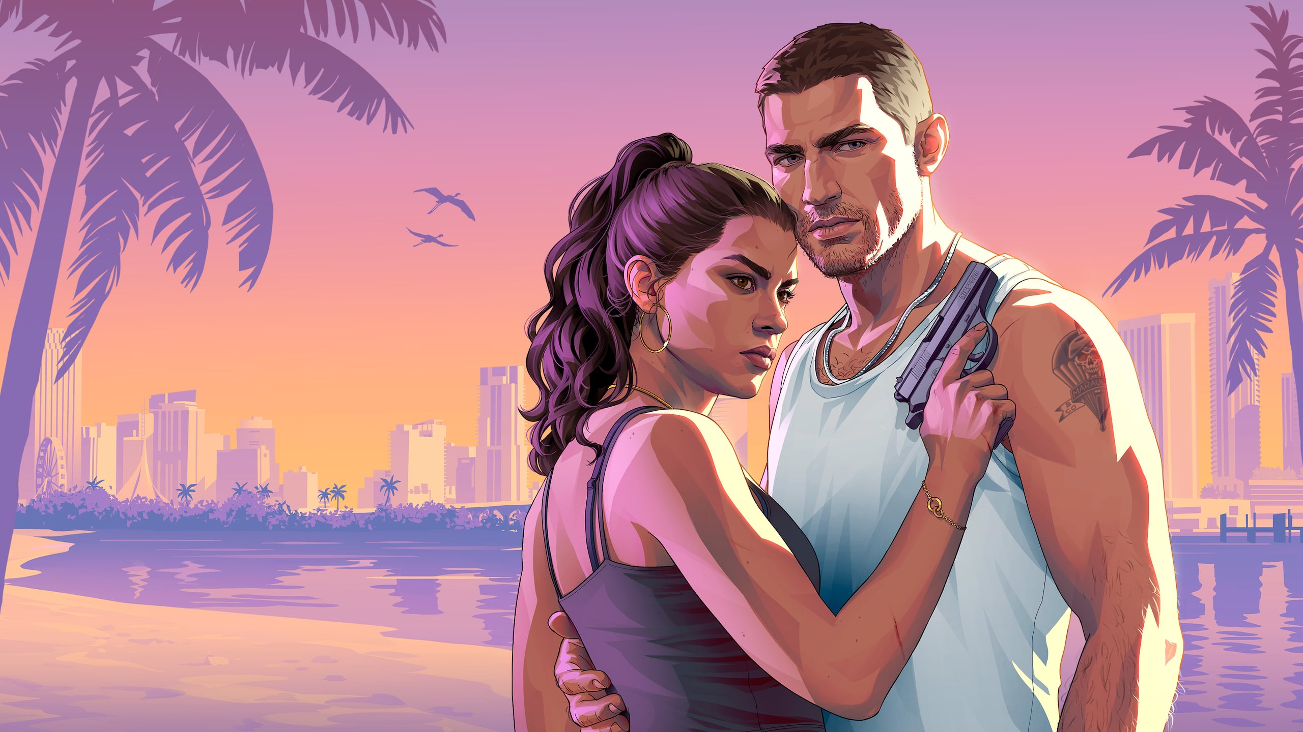 Jason Duval ve Lucia Caminos — GTA 6 resmî ana görseli